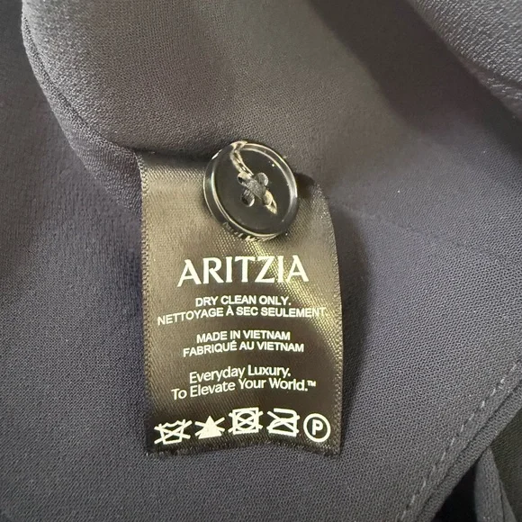 Aritzia Wilfred Vito Vest Crepette Halter Navy Size 2 – Tailored Suiting Top - Picture 5 of 7